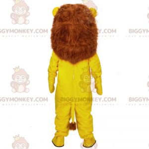 Maskotka BIGGYMONKEY™ z żółtego lwa, konfigurowalny kostium