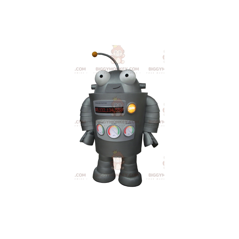 Very Funny Gray Robot BIGGYMONKEY™ Mascot Costume -