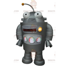 Mycket rolig grå robot BIGGYMONKEY™ maskotdräkt - Mänskliga maskot - BIGGYMONKEY_01153 - BiggyMonkey.com