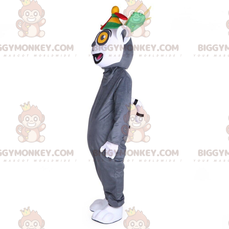 Madagaskars animationsfilm Lemur BIGGYMONKEY™ maskotkostume -