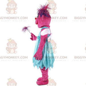 BIGGYMONKEY™ costume mascotte personaggio rosa, costume