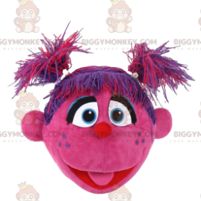 BIGGYMONKEY™ costume mascotte personaggio rosa, costume