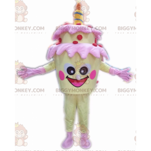 Pastel de cumpleaños amarillo BIGGYMONKEY™ disfraz de mascota