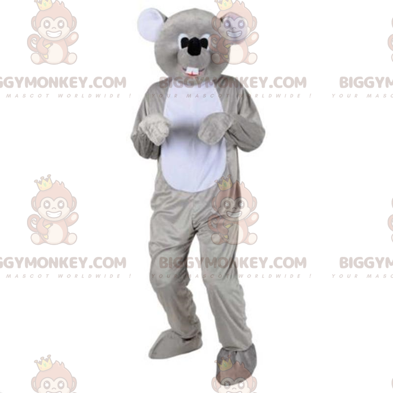 Costume da topo grigio personalizzabile BIGGYMONKEY™ mascotte Costume da topo grigio personalizzabile BIGGYMONKEY™ mascotte