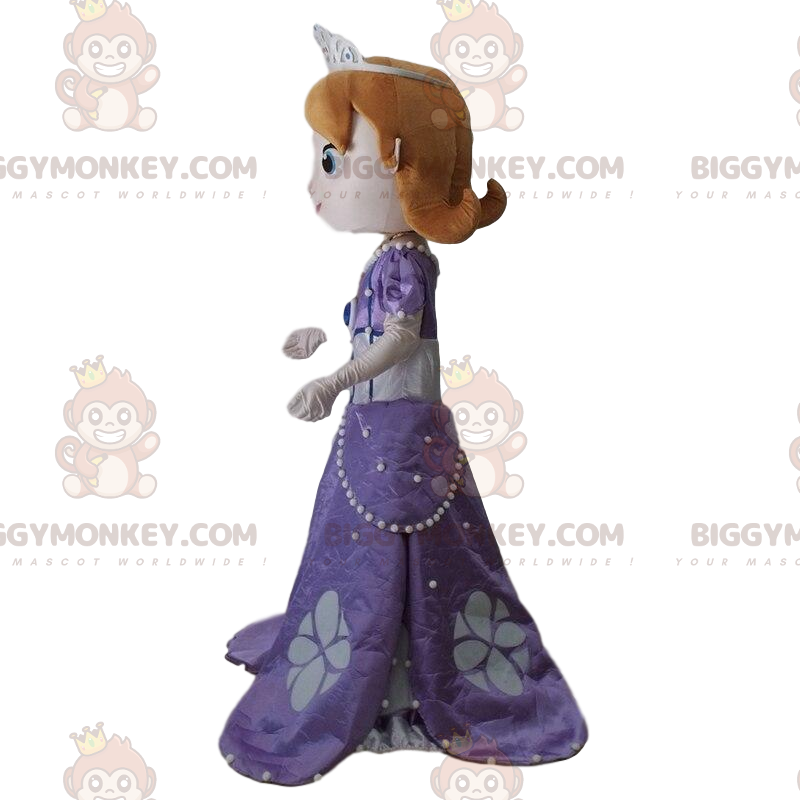 Princess Sofia BIGGYMONKEY™ mascot costume, Walt Sizes L (175-180CM)