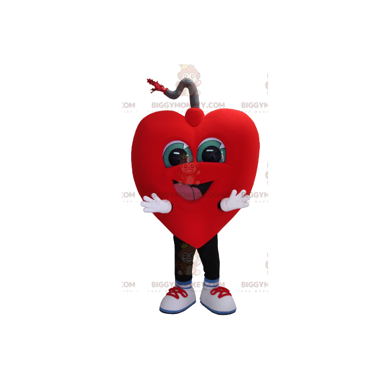 Giant Smiling Heart BIGGYMONKEY™ Mascot Costume -