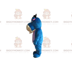 BIGGYMONKEY™ mascot costume of Eeyore, famous blue donkey in