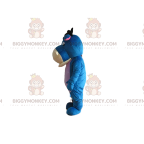 BIGGYMONKEY™ mascot costume of Eeyore, famous blue donkey in