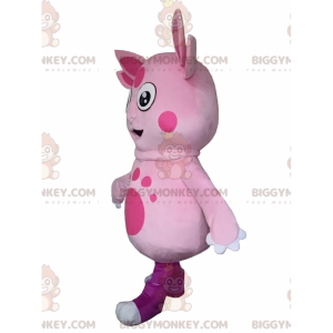 BIGGYMONKEY™ mascottekostuum van Luntik, beroemd roze