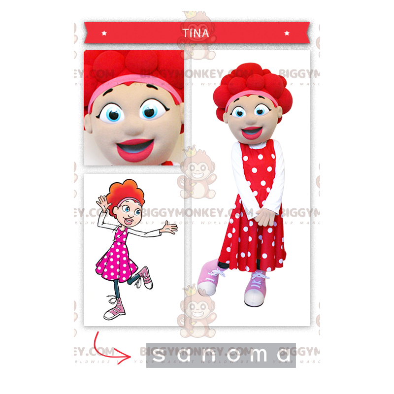 Fantasia de mascote ruiva BIGGYMONKEY™ – Biggymonkey.com