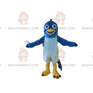 Blaue und gelbe Taube BIGGYMONKEY™ Maskottchen-Kostüm