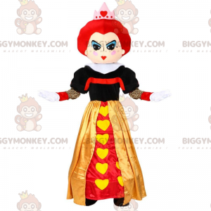 Alice in Wonderland Hartenkoningin BIGGYMONKEY™ mascottekostuum