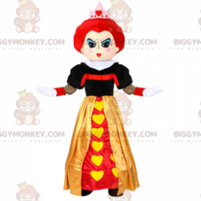 Alice i Eventyrland Queen of Hearts BIGGYMONKEY™ maskotkostume - Masker berømte mennesker - BIGGYMONKEY_010139 - BiggyMonkey.com