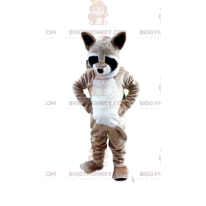 Costume de mascotte BIGGYMONKEY™ de raton laveur, costume de
