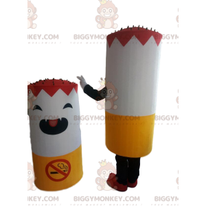 Giant Cigarette BIGGYMONKEY™ Mascot Costume With No Smoking