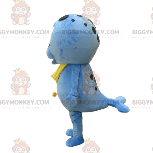 Blå sjölejon BIGGYMONKEY™ maskotdräkt, sjölejonsdräkt, blå