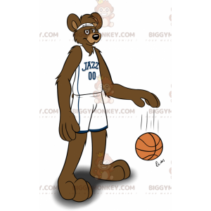 BIGGYMONKEY™ Mascot Costume Brown Kangaroo In Sportswear -