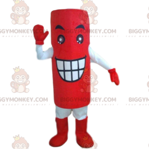 Giant Red Battery BIGGYMONKEY™ Maskottchen-Kostüm