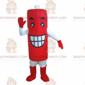 Disfraz de mascota de batería roja gigante BIGGYMONKEY™