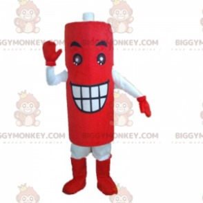 Giant Red Battery BIGGYMONKEY™ Maskottchen-Kostüm