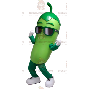 Giant Green Pickle BIGGYMONKEY™ Maskottchenkostüm - Gemüsemaskottchen - BIGGYMONKEY_01159 - BiggyMonkey.com