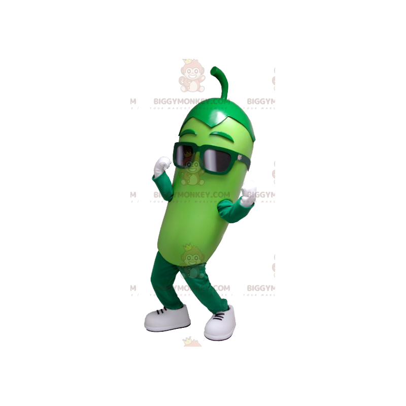 Traje de mascote BIGGYMONKEY™ de picles gigantes verdes – Traje de mascote BIGGYMONKEY™ de picles gigantes verdes –