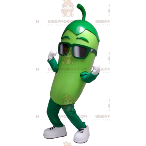 Giant Green Pickle BIGGYMONKEY™ maskottiasu - Kasvis maskotti - BIGGYMONKEY_01159 - BiggyMonkey.com