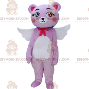 Nalle BIGGYMONKEY™ maskottiasu siipillä ja rusetilla, Cupid-asu