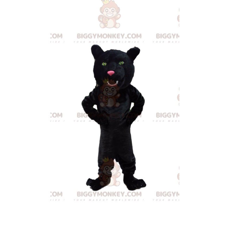 Musta pantteri BIGGYMONKEY™ maskottiasu, jättiläiskissapuku - Musta pantteri BIGGYMONKEY™ maskottiasu, jättiläiskissapuku -