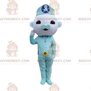 Costume de mascotte BIGGYMONKEY™ de personnage bleu, de