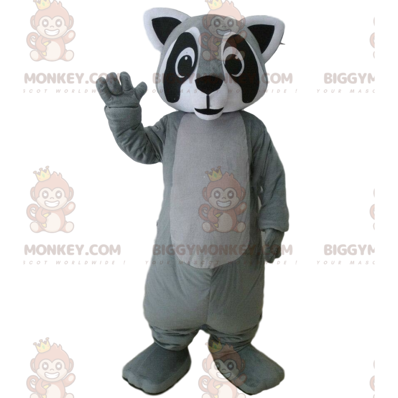 Στολή μασκότ Raccoon BIGGYMONKEY™, στολή skunk, ζώο του δάσους - Ζώα του δάσους - BIGGYMONKEY_010173 - BiggyMonkey.com