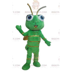 Costume de mascotte BIGGYMONKEY™ de luciole, d'insecte vert
