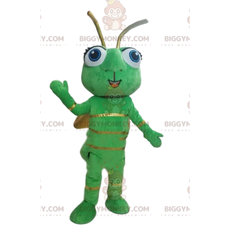 BIGGYMONKEY™ Mascot Costume Firefly Green Insect Flying Animal