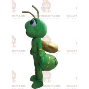 Στολή μασκότ BIGGYMONKEY™ Κοστούμι Firefly Green Insect Flying