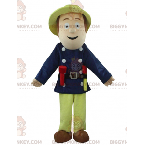 BIGGYMONKEY™ traje de mascote bombeiro, traje de homem