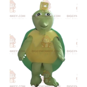 Costume de mascotte BIGGYMONKEY™ de tortue verte et jaune