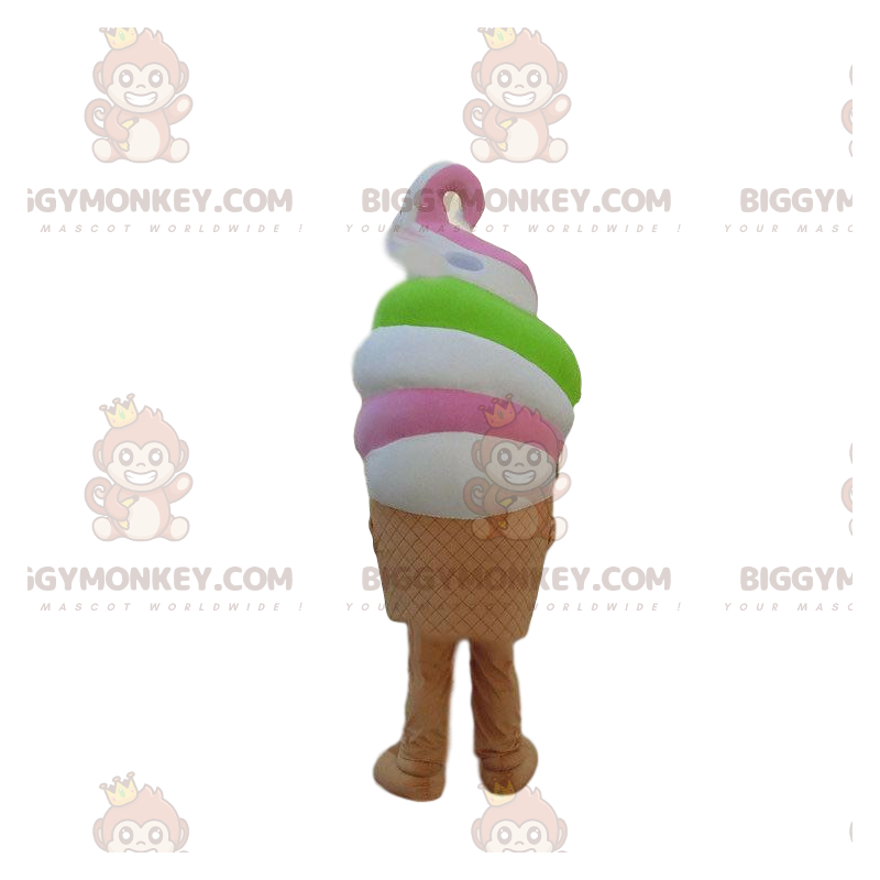 Very Colorful Italian Ice Cream BIGGYMONKEY™ Mascot Costume Very Colorful Italian Ice Cream BIGGYMONKEY™ Mascot Costume