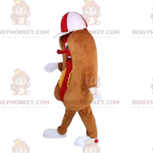 BIGGYMONKEY™ costume mascotte hot dog gigante, costume street