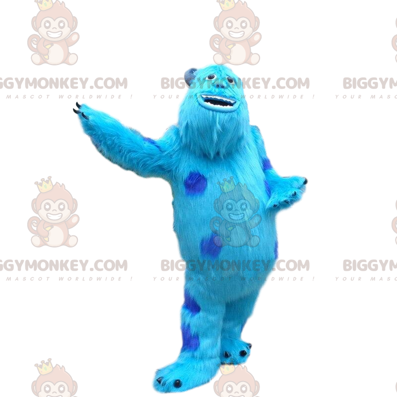 BIGGYMONKEY™ maskotkostume af Sully, det berømte blå monster i