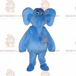 Kostým maskota BIGGYMONKEY™ Modrý slon s velkýma ušima, modré zvíře - Sloní maskoti - BIGGYMONKEY_010186 - BiggyMonkey.com
