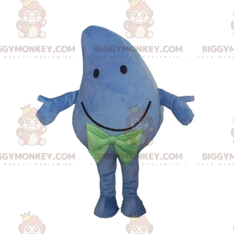 Giant Smiling Blue Mango BIGGYMONKEY™ Mascot Costume, Blue