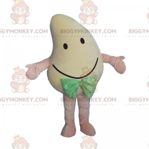 BIGGYMONKEY™ costume mascotte di mango giallo sorridente