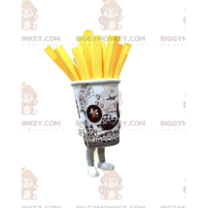Costume de mascotte BIGGYMONKEY™ de cornet de frites géant