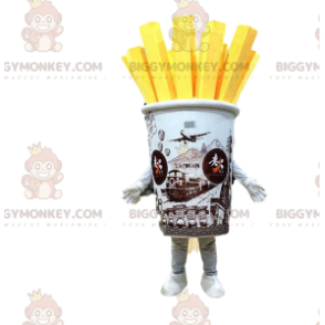 Giant Fries Cone BIGGYMONKEY™ Maskottchen-Kostüm, Pommes-Kostüm - Essen Maskottchen - BIGGYMONKEY_010191 - BiggyMonkey.com