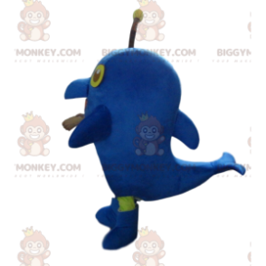 BIGGYMONKEY™ giant blue dolphin mascot costume, sea costume –