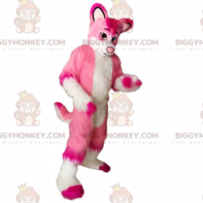 BIGGYMONKEY™ white and pink dog mascot costume, female dog costume - Dog mascots - BIGGYMONKEY_010194 - BiggyMonkey.com