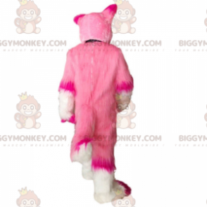Disfraz de mascota de perro blanco y rosa BIGGYMONKEY™, disfraz