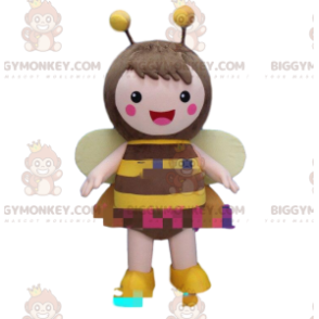 Costume de mascotte BIGGYMONKEY™ d'abeille féminine, costume
