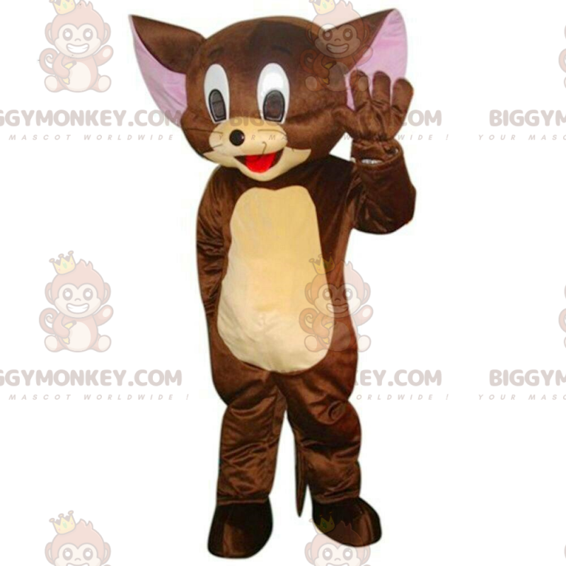 BIGGYMONKEY™ mascot costume of Jerry, the famous mouse from the