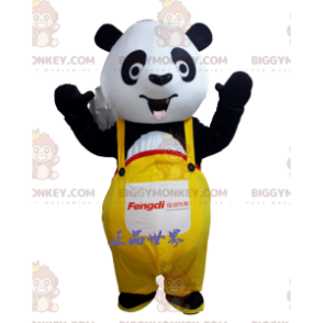 Costume de mascotte BIGGYMONKEY™ de panda noir et blanc avec